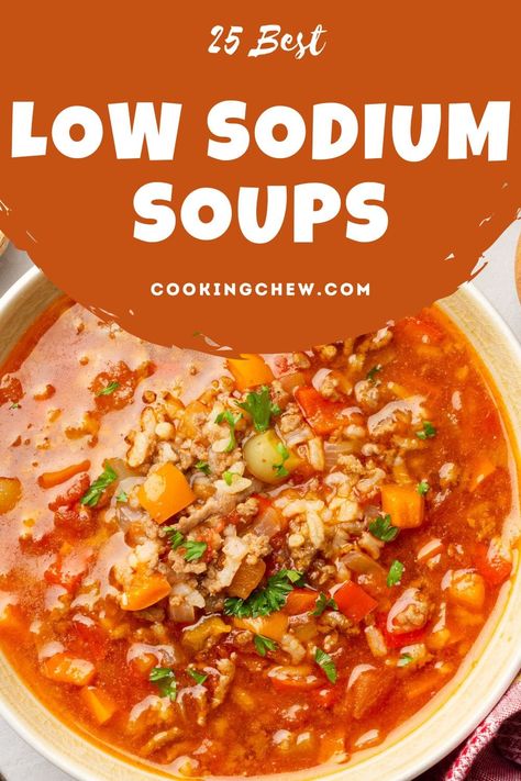 The Low Sodium Foodie, Soups For Renal Diet, Low Sodium Crock Pot Soup, Low Salt High Protein Meals, Instant Pot Recipes Low Sodium, Low Salt Low Carb Recipes, Low Sodium Slow Cooker Meals, Salt Free Dinner Recipes, Low Sodium Chicken Tortilla Soup