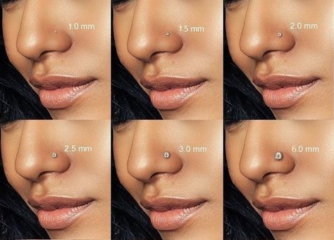 Nose Stud Sizes, Nose Ring Sizes, Orr Piercing, Piercings Ideas, Cute Nose Piercings, Nose Ring Jewelry, Nose Piercing Stud, Diamond Nose Stud, Septum Rings