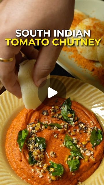 Red Tomato Chutney Recipe, The Chutney Life Recipes, Easy Breakfast Ideas Healthy Indian, Indian Food Recipes Vegetarian Healthy, Quick Chutney Recipes, Easy Chutney Recipes Indian, Dosa Red Chutney Recipe, Easy South Indian Breakfast Recipes, South Indian Curry Recipes