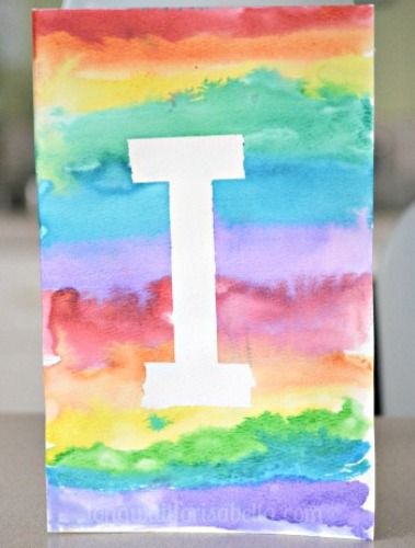 Introduce kids to the world of watercolors with these fun and easy to do watercolor projects for kids! Learn new techniques, ideas and get creative! Watercolor Projects For Kids, Watercolor Activities, Kindergarden Art, Watercolor Art Kids, Art Videos For Kids, Kids Canvas Art, Monogram Art, Watercolor Monogram, Simple Watercolor