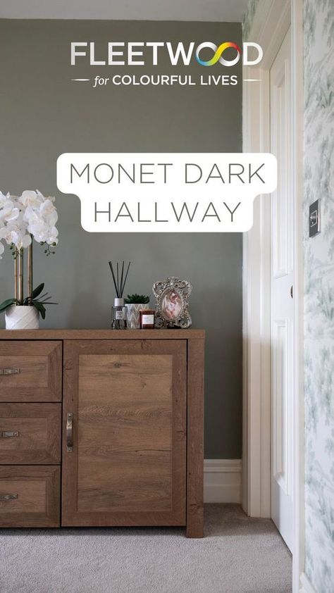 Step into a world of timeless beauty with Monet Dark from the Vogue Collectjon. Brought to life in the home of Arlene Costello in collab with @irishcountrymag x Photography by @clairejnash #fleetwood #fleetwoodpaints #fleetwoodprestige #fleetwoodvogue #irishinteriors X Photography, Irish Interiors, Vogue Collection, Fleetwood Paint, Dark Hallway, Hallway Design, Room Closet, Color Collection, Life I