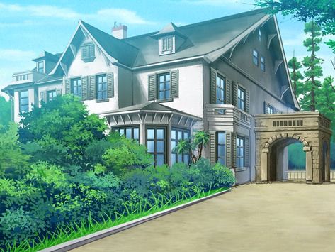 Wealthy House, Anime Houses, Rich Wealthy, Mansion Bedroom, Gacha Background, House Mansion, Anime House, Japanese Style House, Anime Places