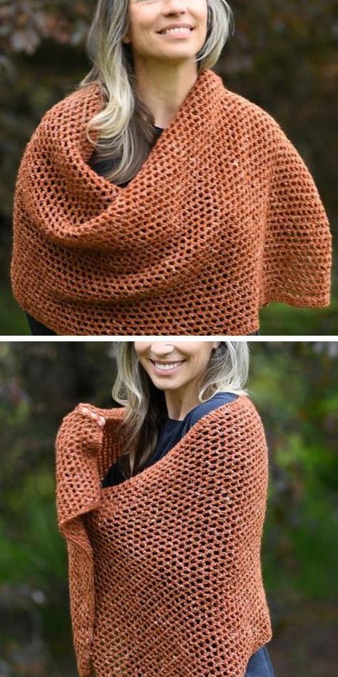 26 Easy Mesh Knitted Shawls One Skein Knitting Patterns Free, Easy Shawl Knitting Patterns Free, Worsted Weight Knitting Patterns, Knit Shawls And Wraps Patterns Free, Knit Shawls And Wraps, Poncho Knitting Patterns Free, Free Knit Shawl Patterns, Knit Wrap Pattern, Rectangle Shawls