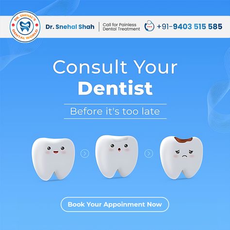 Don’t wait for the pain! 🦷

Book your appointment now and keep your smile healthy 😊

📞 For more details, call: +91-9403 515 585 Dentist Social Media, Rockport Texas, Dental Advertising, Dental Images, Dental World, Dental Posts, Dental Fun, Dental Fillings, Dentist Visit