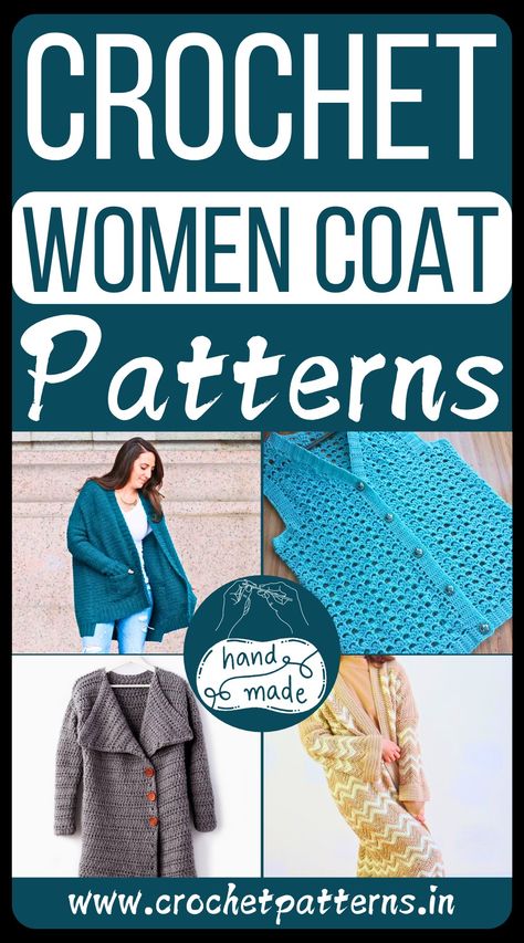 Free Crochet Coat Patterns, Crochet Coat Free Pattern, Crochet Coat Pattern, Crochet Hooded Cowl, Women's Coat Pattern, Crochet Shrug Pattern, Crochet Women, Linen Stitch, Kimono Coat