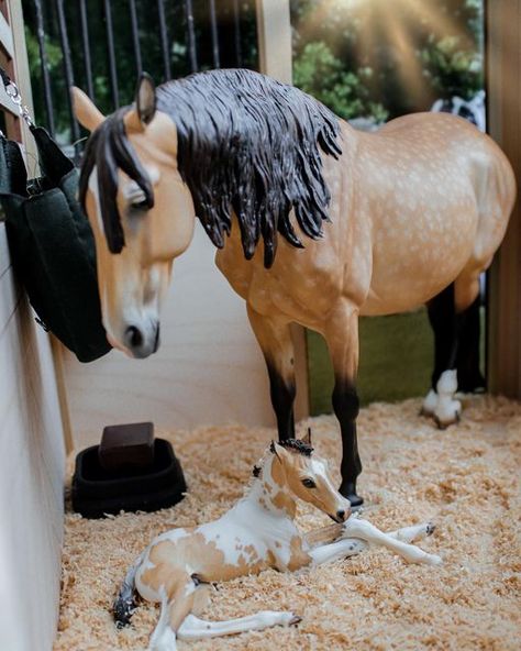 Toy Horses, Horse Diorama, Breyer Horse, Schleich Horses Diy, Model Horses, Schleich Horses, Breyer Horses Diy Stables, Collecta Horses, Schliech Barn Ideas