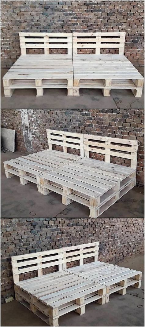 Pallet Day Bed, Pallet Bed Frames, Pallet Outdoor Furniture, Pallet Daybed, Rustic Outdoor Furniture, Diy Daybed, Pallet Furniture Ideas, Pallet Garden Furniture, Pallet Projects Furniture