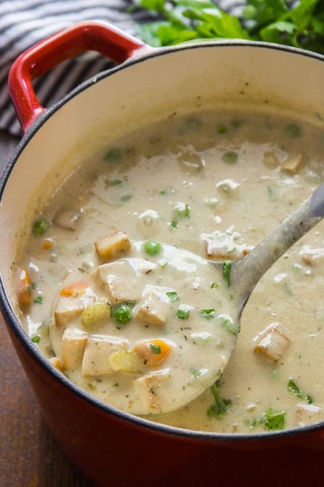 Cashew Cream Soup, Vegan Cream Of Chicken Soup, Vegan Cream Soup, Vegan Cream Of Chicken, Bunny Food, Happy Habits, Plant Based Soups, Vegan Cream, Tuna Casserole