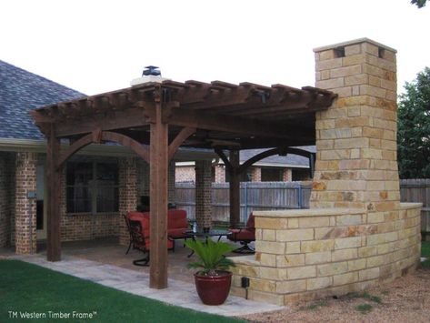 Fireplace Pergola, Pergola Outdoor, Rustic Pergola, Shady Garden, White Pergola, Timber Pergola, Small Pergola, Pergola Diy, Pergola Carport