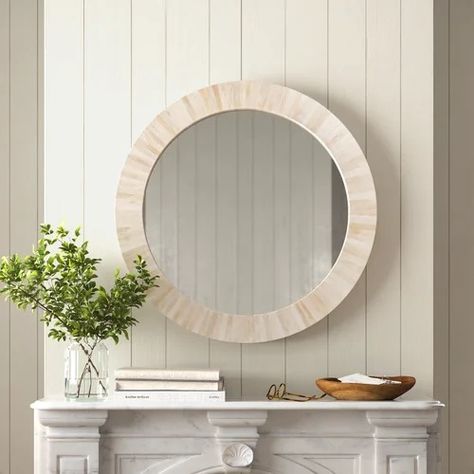 Wayfair.com - Online Home Store for Furniture, Decor, Outdoors & More | Wayfair Beach Mirror, Coastal Mirrors, Entryway Console Table, Wall Accent, Entryway Console, Wood Wall Mirror, Curtain Hardware, Accent Mirror, Bone Inlay