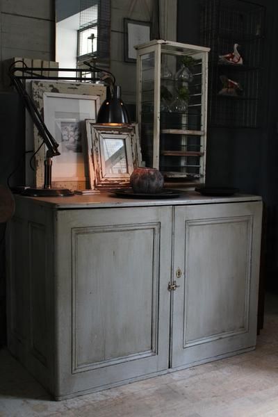 Painted Vintage Linen Cupboard | discoverattic Old Cupboard, Linen Press Cupboard, Vintage Linen Cupboard, Antique Cupboards Rustic Farmhouse, Primitive Stepback Cupboards, Linen Press, Linen Cupboard, Industrial Furniture, Vintage Linens