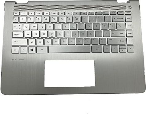 LTPRPTS Replacement Laptop Upper Case Palmrest Backlit Keyboard Assembly Part for HP Pavilion 14-BA 14T-BA 924115-001 Sliver Backlit Keyboard, Hp Pavilion, Upper Case, Computer Keyboard, Replacement Parts, Keyboard, Free Delivery, Laptop, Electronic Products