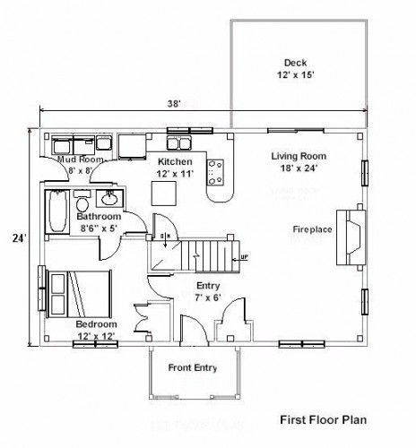 homes-judge-residence-first-floor-post-&-beam-plan Post And Beam Floor Plans, River View House, Shop Floor Plans, Post Beam House, View House Plans, Cape House Plans, Barn Loft Ideas, Shed Cottage, Garage Cottage