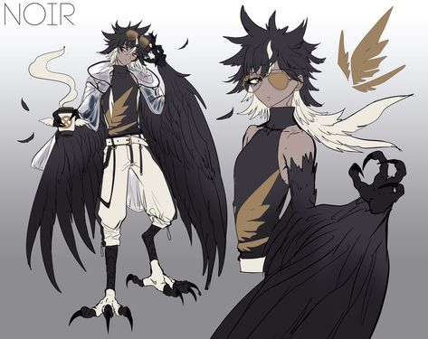 Chic Autumn Outfits, Bird People, Hybrid Art, Man Anime, Chic Autumn, Half Man, Autumn Outfits, Creature Concept Art, Original Character