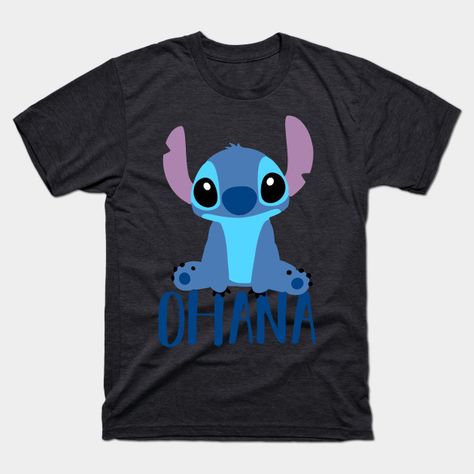 Stitch Ohana - Lilo And Stitch - T-Shirt | TeePublic Leavers Shirt, Lilo And Stitch Merchandise, Diy Girls Bedroom, Cute Disney Outfits, Stitch Hoodie, Stitch Quote, Lilo Y Stitch, Stitch Clothes, Stitch Shirt