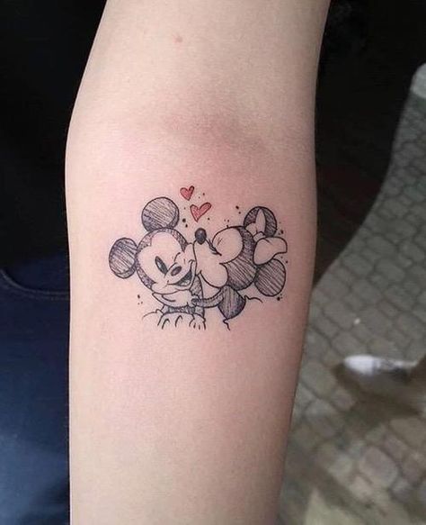 50+ Wonderful Walt Disney Tattoo Design Ideas & Inspiration Minnie Mouse Tattoo, Mickey And Minnie Tattoos, Minnie Tattoo, Disney Inspired Tattoos, Mouse Tattoo, Mickey Tattoo, Mickey Mouse Tattoo, Disney Sleeve Tattoos, Mouse Tattoos