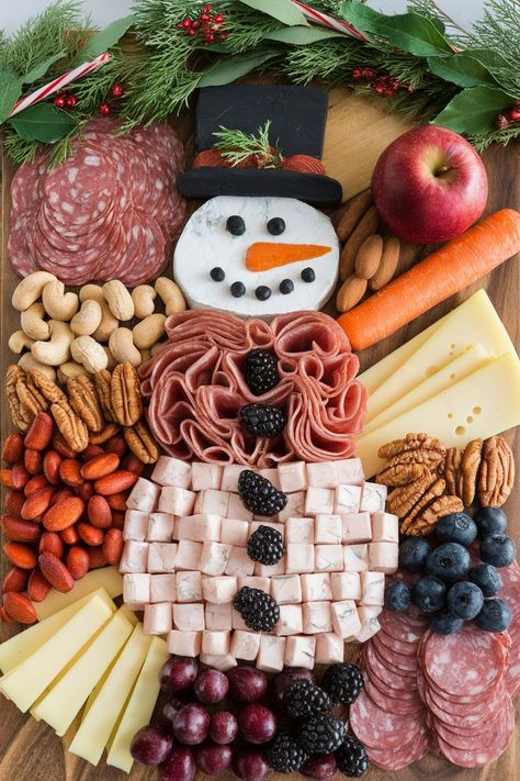 26+ Kid-Friendly Christmas Charcuterie Boards Christmas Gnome Charcuterie Board, Charcuterie Snowman, Christmas Shaped Charcuterie Board, Meat And Cheese Tray Christmas, Charcuterie Board Ideas Holiday, Christmas Charcuterie Board Rectangular, Charcuterie Board Party Christmas, Christmas Charquetery Board Ideas, Peppermint Charcuterie Board