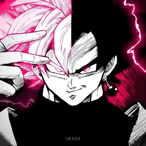 Goku Black Super Saiyan, Goku Black Ssj, One Punch Anime, Dbz Manga, Image Dbz, Nendoroid Anime, Icon Profile, Anime Gangster, Goku Wallpaper