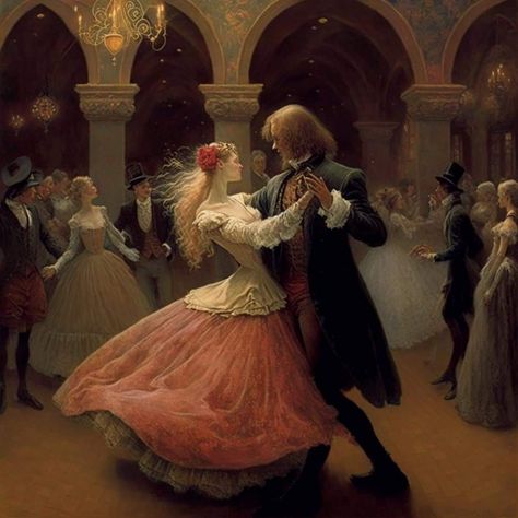 People Ballroom Dancing Reference, Waltz Dance Pose, Victorian Ballroom Dancing Aesthetic, Man And Women Dancing Drawing, Slow Dance Art Reference, Waltz Poses Drawing, Ballroom Dancing Reference Drawing, Slow Dance Drawing Reference, Ballroom Dance Pose