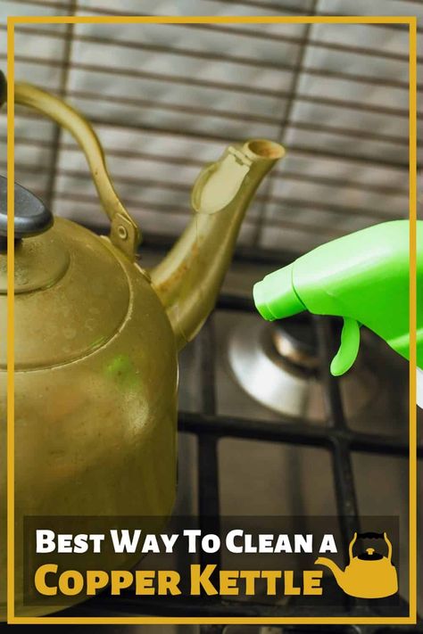 If neglected, copper kettles will tarnish and turn an unsightly shade of gray-green. This means that it is very important that you learn how to properly clean your tea pot and other copper utensils... . #copperkettle #kettle #teapot #teakettle #copper #vinegarcleaning #fresh #clean #cleankitchen #cleaning #cleaningtips #cleaninghacks How To Clean A Copper Kettle, Copper Tea Kettle Decor Ideas, Copper Properties, Copper Kitchen Utensils, How To Clean Copper, Copper Tea Kettle, Copper Utensils, How Do You Clean, Copper Kettle