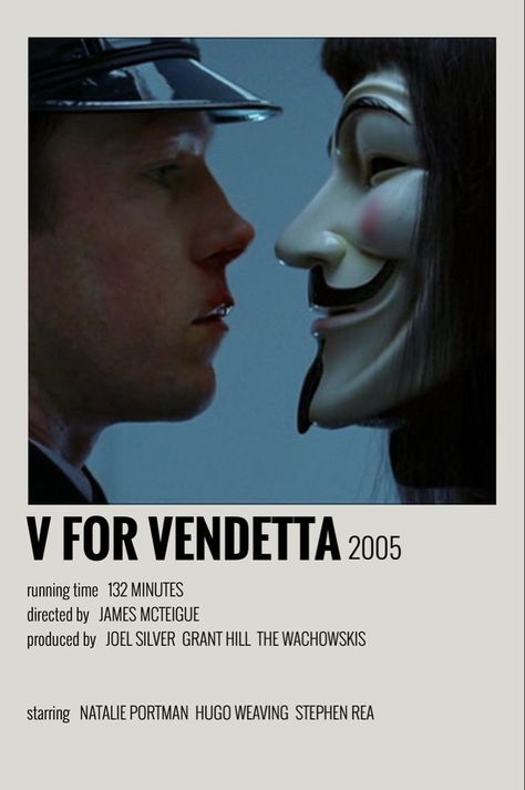 V Pour Vendetta, Foto Muro Collage, Indie Movie Posters, Movie Hacks, Hugo Weaving, Most Paused Movie Scenes, Iconic Movie Posters, Movie Card, New Movies To Watch