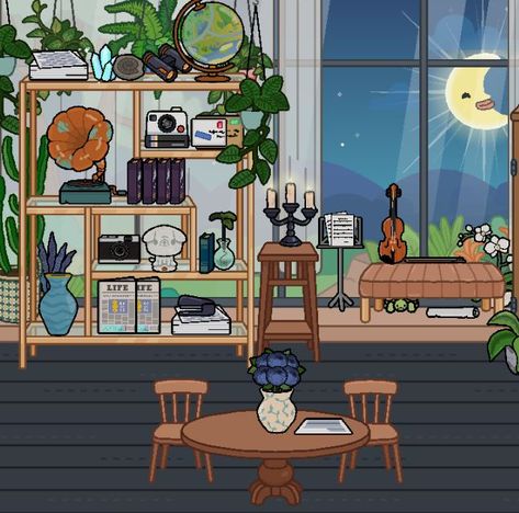 Dark Academia Aesthetic Study, Room Ideas Dark Academia, Room Ideas Dark, Toca Boca Room Ideas, Toca Boca Room, Free House Design, Build Your House, Room Ideas Modern, Aesthetic Bedroom Ideas