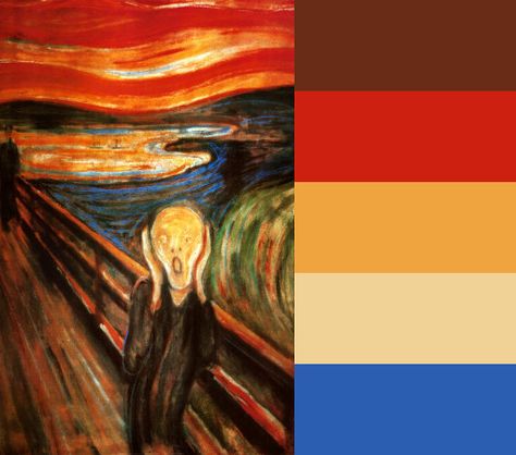 screenshot The Scream, Color Meanings, Colors Palette, Color Palate, Color Psychology, Outside The Box, Color Pallets, Color Theory, Color Palettes