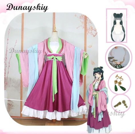 Maomao Cosplay Costume Wig Anime The Apothecary Diaries Dress Skirt Pink Top Hairpin Kusuriya No Hitorigoto Halloween for Women - AliExpress Apothecary Diaries Cosplay, Maomao Cosplay, Apothecary Diaries Maomao, Kimono Cosplay, Kusuriya No Hitorigoto, Anime Cosplay Ideas, The Apothecary Diaries, Fairy Tail Family, Apothecary Diaries