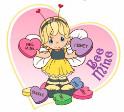 Precious Moments Valentines Day, Precious Moments Quotes, Sara Kay, Crayon Box, Bee Mine, Valentines Wallpaper, Valentine Fun, Bee Happy, Happy Valentine's Day