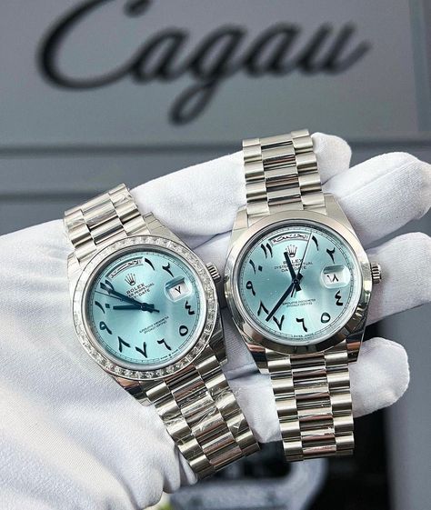 Rolex With Arabic Numbers, Arabic Numbers, Luxurious Lifestyle, Blue Watches, Luxury Timepieces, Men's Wear, Light Blue Color, Luxury Lifestyle, Rolex Watches