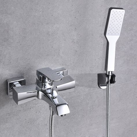 Shower Faucet Set ORB / Chrome Handheld Shower Faucet System Shower Taps Bathroom Fixtures, Black Shower Faucet, Wall Taps, Shower Fixtures, Bath Shower Mixer Taps, Shower Faucet Sets, Bath Shower Mixer, Shower Mixer, Black Shower