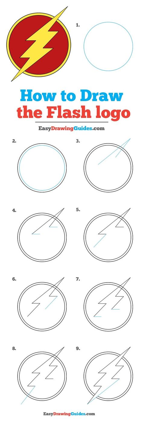 Learn How to Draw the Flash Logo: Easy Step-by-Step Drawing Tutorial for Kids and Beginners. #Flash #Logo #DrawingTutorial #EasyDrawing See the full tutorial at https://easydrawingguides.com/how-to-draw-the-flash-logo/. How To Draw Flash Step By Step, How To Draw The Flash, How To Draw Flash, The Flash Art Drawing, Flash Drawing Easy, The Flash Drawing, Flash Logo Design, Flash Symbol, Flash Painting