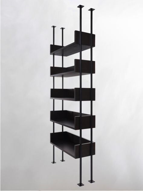 Nº 144 BOOKSHELF Steel Bookshelf, Floating Bookshelf, House Shelves, Metal Bookshelf, Floating Bookshelves, Metal Bookcase, Residential Building Design, Bookshelves In Living Room, Modern Bookcase