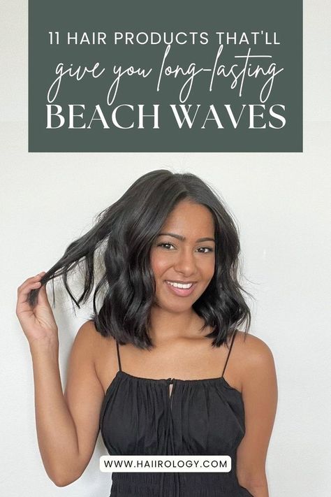 You can achieve long lasting beachy waves hairstyle without going to the beach anymore at the comfort of your home. Finding your perfect beach wave hair product has never been easier for you especially when effortless waves are one of the top hair trends this year! In this blog post list of 11 best hair products for beach waves, you will learn all about the different types of beach wave hair products, how to use each product, and what type of look each product will give you. Hair Products For Beach Waves, Perfect Beach Waves, Silky Shiny Hair, Wet And Wavy Hair, Beachy Waves Hair, Waves Hairstyle, Hair Paste, Best Hair Products, Effortless Waves