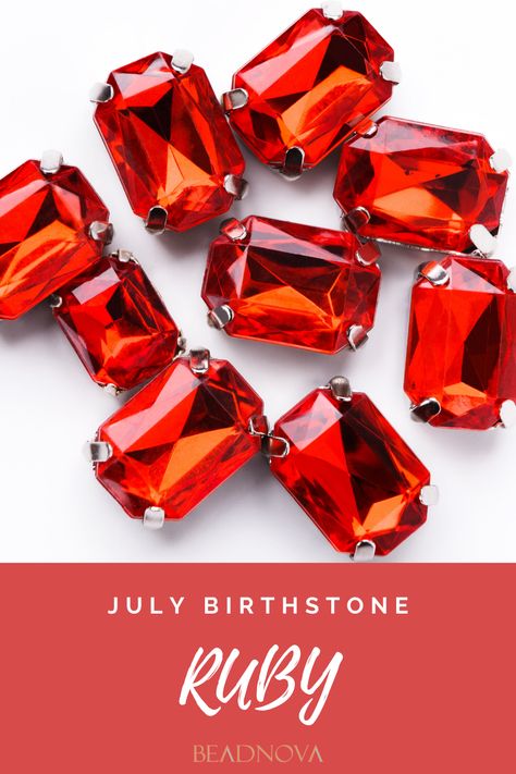 Ruby stone is a July birthstone. Click to find out its meaning. Birthstones Meanings, Birthstone Chart, Character Moodboard, Zodiac Crystals, Birth Stones Chart, Birth Stones, Magic And Mystery, September Sapphire, Moldavite Ring