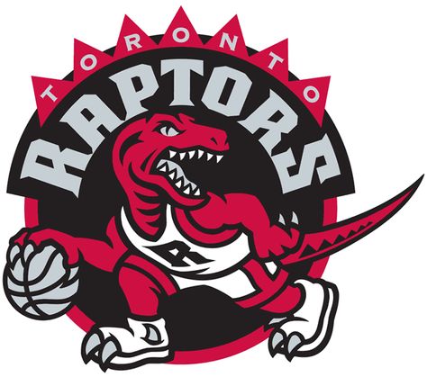 Toronto Raptors have an interesting pictorial logo. Not sure how I feel about it. I like the raptor, but the typography and the triangles enclosing the individual letters of Toronto seem a little complicated and distracting. It's also a wee bit cheesy. Nba Basketball Teams, Basketball Tickets, Basketball Tricks, Basket Nba, Nba Logo, New Orleans Pelicans, Toronto Raptors, Detroit Pistons, Nba Teams