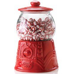 Ceramic Red 84 oz. Gumball/Cookie Jar Gumball Cookie, Sweets Aesthetic, Cotton Candy Cone, Candy Stand, Candy Cone, Disney Cookies, Sugar Free Candy, Old Fashioned Candy, Ice Cream Social