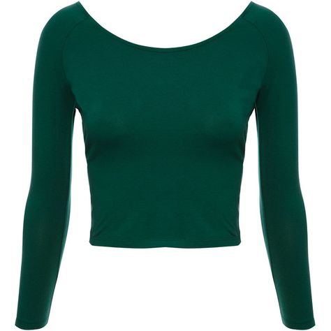 Pull & Bear Crop Top (€3,52) ❤ liked on Polyvore featuring tops, jumpers, shirts, bottle, green crop top, cut-out crop tops, crop top, green top and tall tops Green Longsleeves Outfit, Dark Green Crop Top, Longsleeves Outfit, Slytherin Clothes, Shirts Crop Tops, Green Long Sleeve Shirt, Shirts Crop, Green Long Sleeve Top, Cropped Shirts