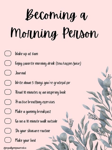 Morning Person How To Be A, How To Be A Morning Person Tips, Be The Person You Want To Become, How To Be A Morning Person, How To Become A Morning Person, Becoming A Morning Person, Be A Morning Person, Become A Morning Person, Not A Morning Person