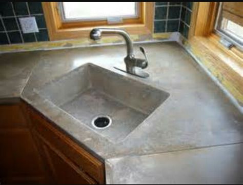 Beautiful Kitchen Countertops, Cost Of Countertops, Corner Kitchen Sink, Replacing Kitchen Countertops, Decoration Beton, Kitchen Remodel Countertops, Outdoor Kitchen Countertops, Corner Kitchen Cabinet, Kitchen Countertop Materials