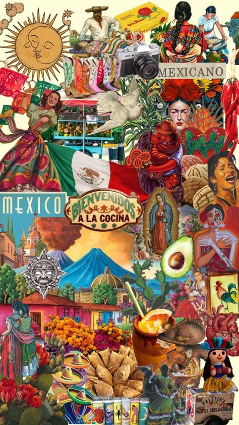 Check out evy_xo's Shuffles #myfirstshuffle Mexico Wallpaper, Mexico Party, Chicano Love, Virgin Mary Art, Mexican Culture Art, Mexico Design, Mayan Art, Culture Day, Bedroom Wall Collage