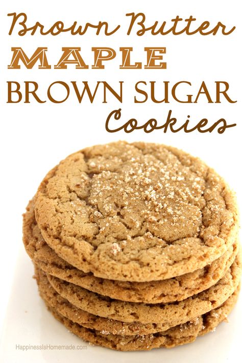 Maple Brown Sugar Cookies, Syrup Cookies, Maple Recipes, Maple Syrup Recipes, Brown Butter Cookies, Future Chef, Brown Sugar Cookies, Pumpkin Ice Cream, Maple Brown