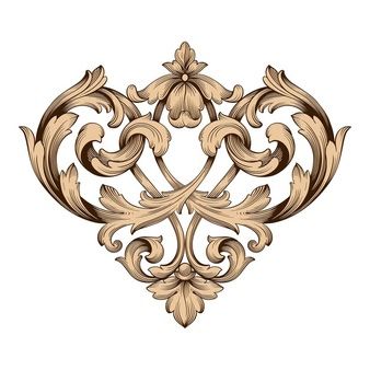 Premium Vector | Classical baroque ornament. decorative design element filigree. Royal Frame, Filigree Tattoo, Paisley Print Design, Victorian Frame, Page Decoration, Baroque Ornament, Baroque Design, Baroque Pattern, Baroque Art