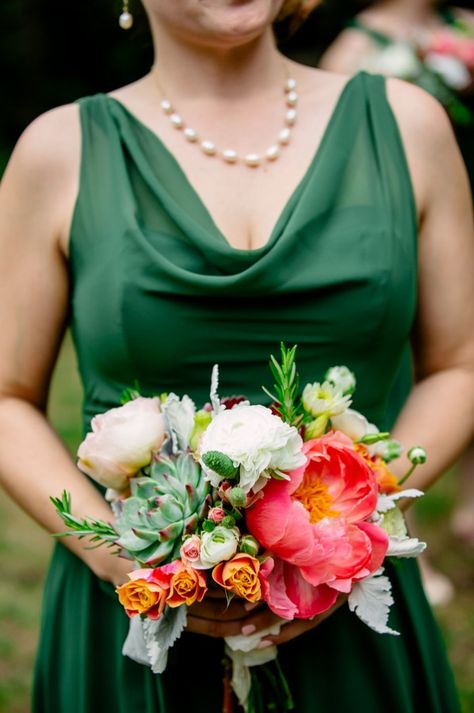 Flower Bouquet For Emerald Green Dress, Emerald Green And Pink Bouquet, Flowers For Emerald Green Dress, Bouquet For Emerald Green Dress, Green Prom Dress Bouquet, Prom Flowers With Green Dress, Prom Flowers Bouquet Emerald Green Dress, Prom Bouquet Ideas Green Dress, Prom Bouquet For Green Dress