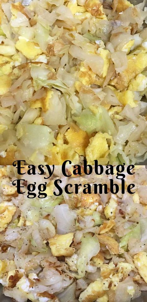 Cabbage And Eggs Breakfast Recipe - Scrambled Eggs With Healthy Green Leafy Veggies (Cabbage) #cabbageandeggs #breakfastrecipeseasy #eggs #cabbagerecipes #vegetarianeggrecipes Breakfast Cabbage Recipes, Cabbage And Egg Recipes, Cabbage For Breakfast, Egg And Cabbage Recipes, Cabbage Eggs Breakfast, Cabbage And Eggs Breakfast, Cabbage Breakfast Ideas, Cabbage With Eggs Recipe, Cabbage And Eggs Recipes