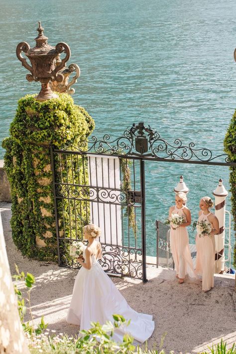 Lake Como Fairytale Wedding at Villa del Balbianello Elegant Lake Como Wedding, Wedding In Lake Como, Villa Balbianello Wedding, Villa Del Balbianello Wedding, Wedding Venues Italy Lake Como, Lake Como Wedding Photos, Lake Garda Wedding, Wedding Venues Italy, Lake Como Wedding Villa Balbiano