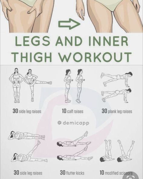 Thigh Workouts, Thigh Workout, Crunches Workout, Lower Belly Workout, Inner Thigh Workout, Month Workout, Workout Routines For Beginners, Workout For Flat Stomach, Quick Workout Routine