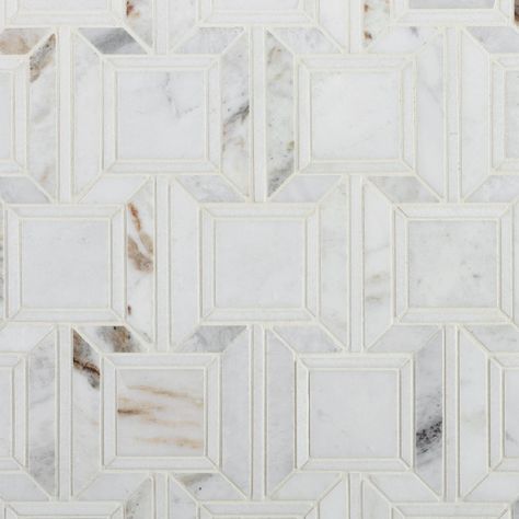 Inspiration Catalogs - Floor & Decor Spring Catalog 2024 - Maravilla | Empire Bianco Orion Polished Marble Mosaic Tile, 13 x 14, Beige, 0.39 Thick - Floor & Decor Bianco Orion, Tile Spacers, Tile Cleaners, Marble Mosaic Tiles, Decor Spring, Tile Installation, Marble Mosaic, Marble Colors, Mosaic Designs