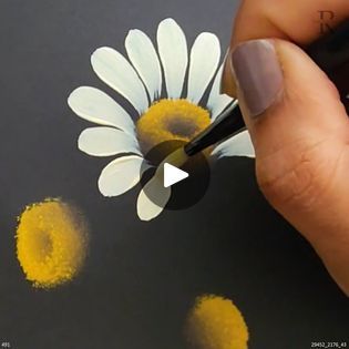 9.2K views · 211 reactions | Easy Daisy Flower Painting on Cardstock | Easy Daisy Flower Painting on Cardstock | By Colors N Shades-The magical RenderingFacebook Daisy Painting Acrylic Easy, Paint Daisies, Daisy Flower Painting, Painted Daisies, Daisy Painting, Daisy Flower, Flower Painting, Make It Simple, Card Stock