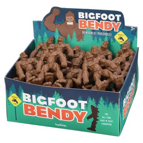 Bigfoot Bendy, Stretchy Toy - Faire Bigfoot Toys, Bigfoot Ornament, Bigfoot Party, Bigfoot Birthday, Bigfoot Art, Finding Bigfoot, Nut House, Bigfoot Sasquatch, Hide And Seek